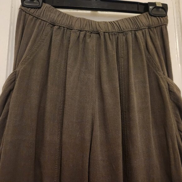 Rewash Baggy Barrel Trousers Khaki Size Small - Picture 3 of 6